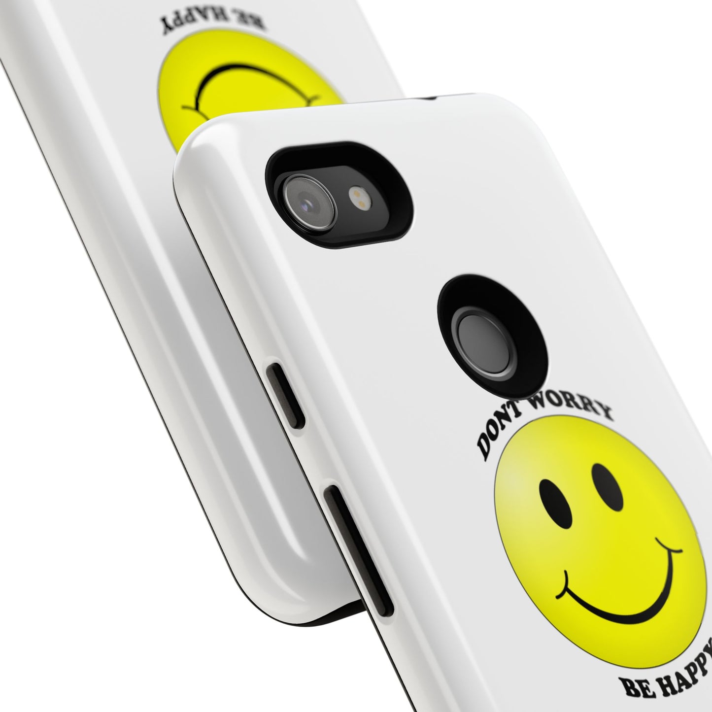 Happy Face Phone Case, Tough Cases, Don’t Worry, Be Happy, Cute Gift for Friends, Positive Vibes, Fun Mobile Accessories