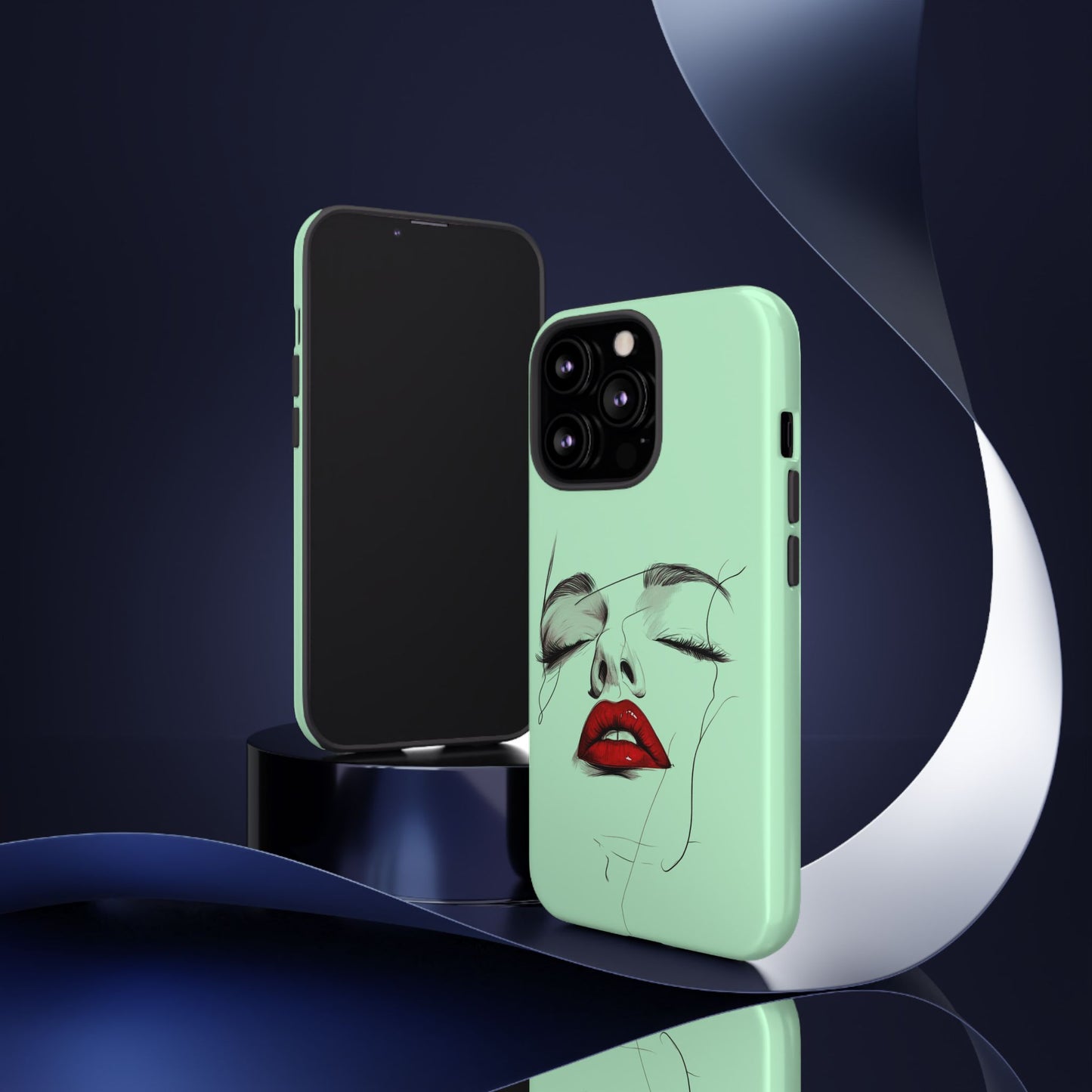 Stylish Phone Case, Artistic Phone Cover, Trendy Tech Accessory, Unique Cell Phone Protector, Gift for Her, Modern Aesthetic