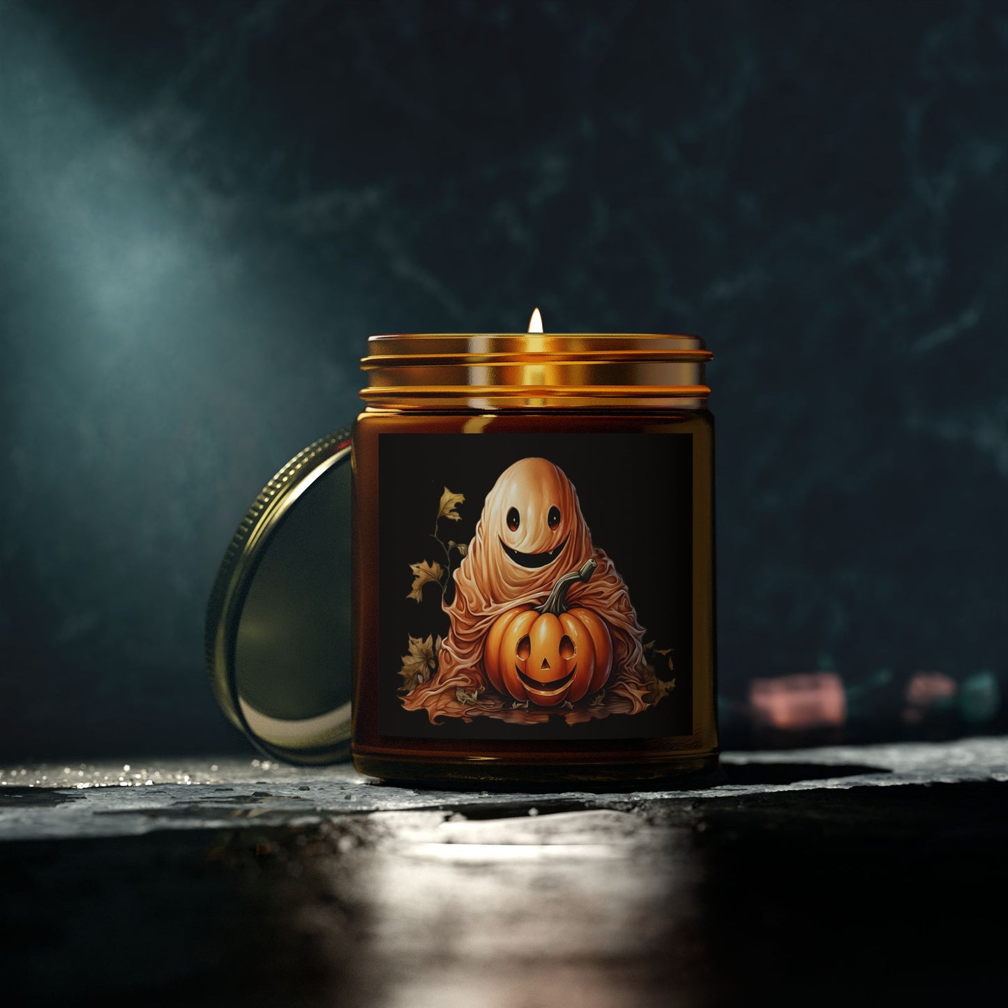 Halloween Scented Candles, Fall Decor, Cozy Home Fragrance, Pumpkin Spice Candle, Spooky Vibes, Autumn Gift