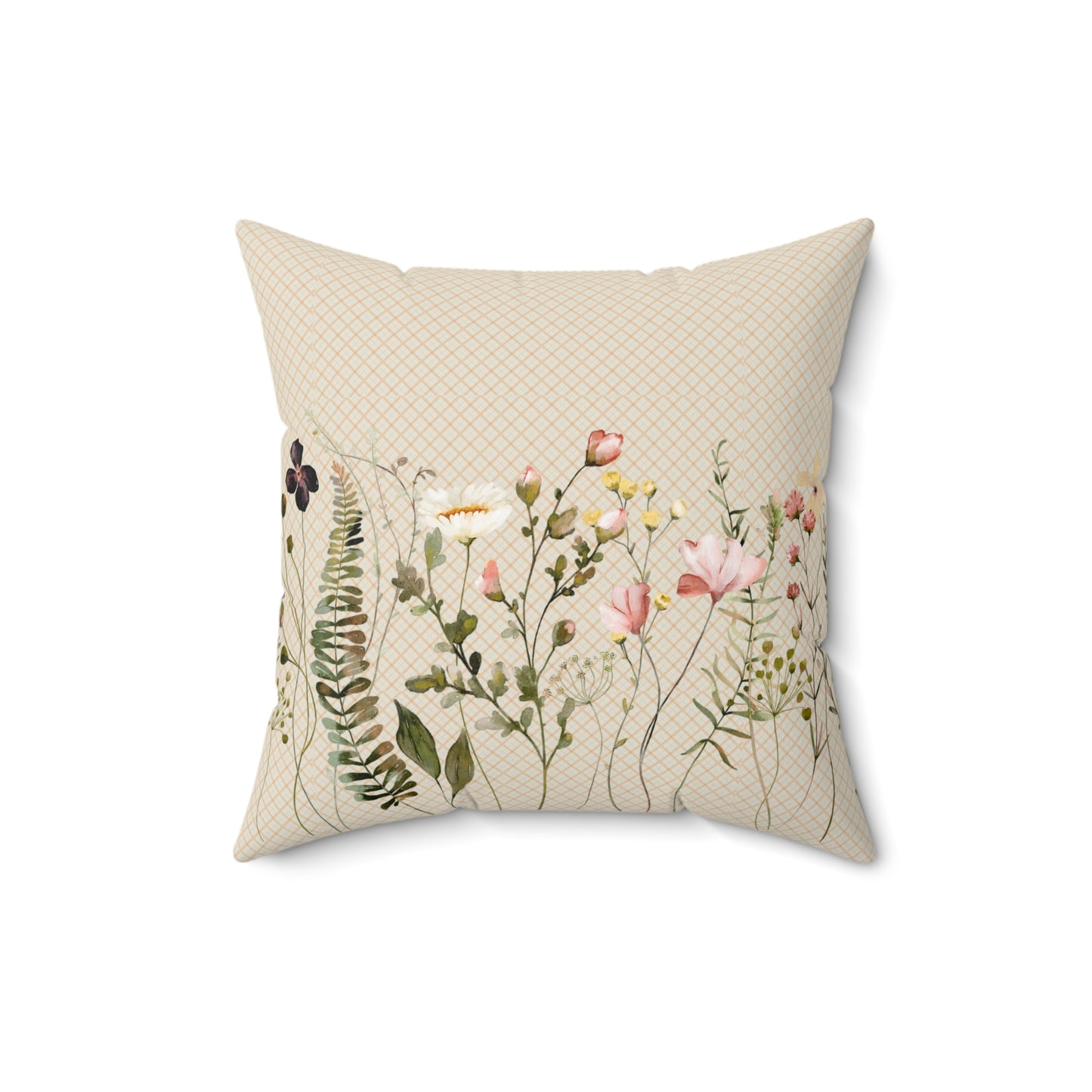 Floral Decorative Pillow, Cozy Couch Cushion, Spring Home Accent, Floral Throw Pillow, Gift for Gardener, Flower Lover