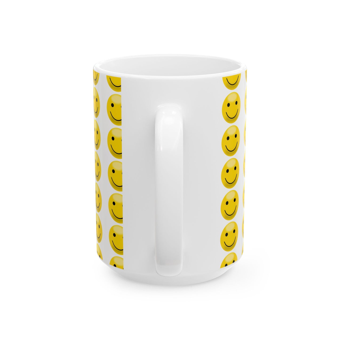 Happy Face Ceramic Mug | Smiley Coffee Cup, Gift for Friends, Cute Kitchen Decor, Cheerful Drinkware, Perfect for Birthdays