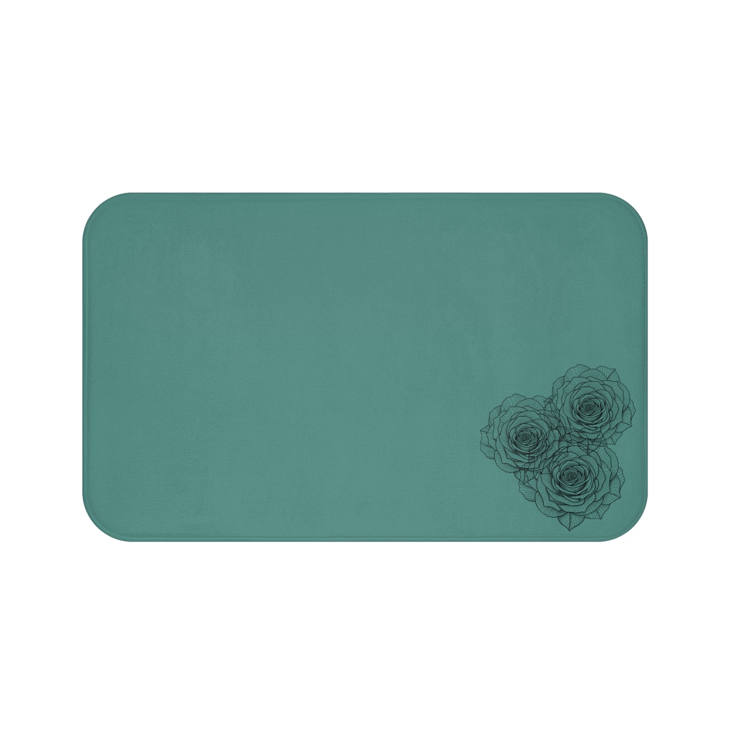 Elegant Floral Bath Mat - Decorative Shower Rug, Home Décor, Bathroom Accessory, Gift for Housewarming, Eco-Friendly Design