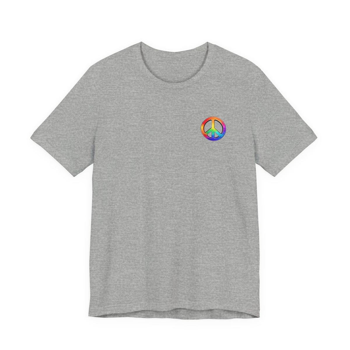 Peace Sign Tie-Dye Tee — Rainbow Hippie Peace Symbol T-Shirt