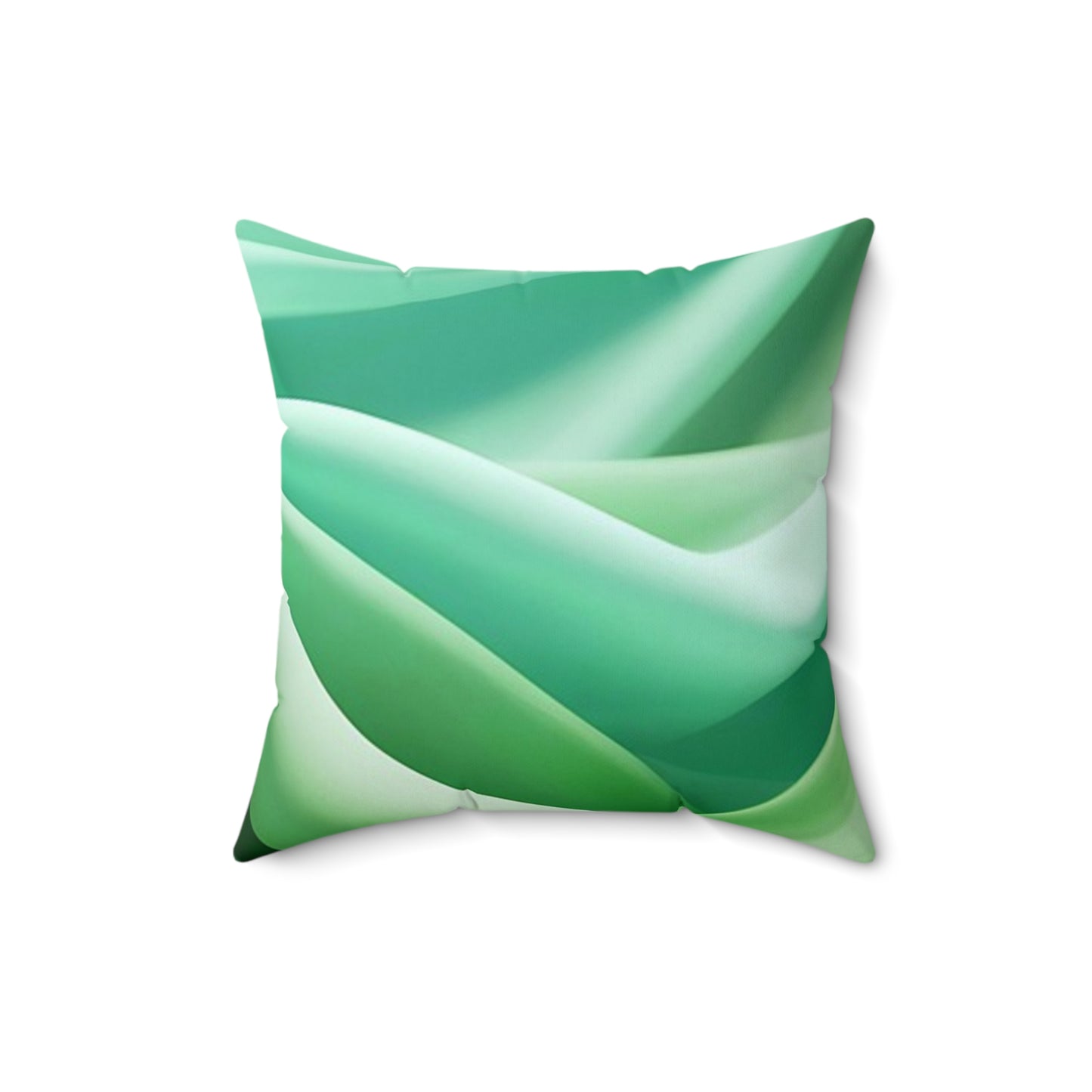 Tranquil Green Wave Pillow, Decorative Throw Pillow, Modern Home Decor, Cozy Cushion, Living Room Accent, Comfort Gift