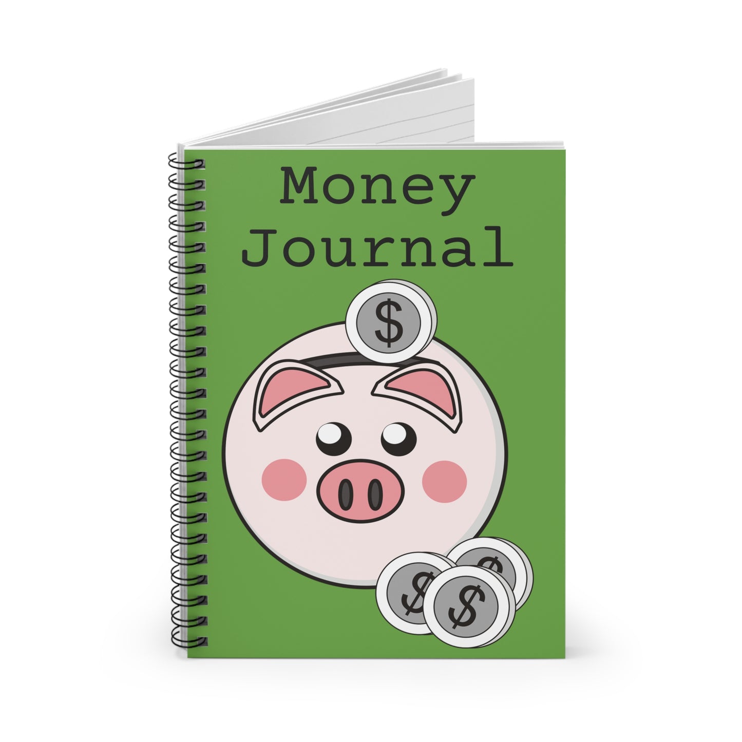 Money Journal Spiral Notebook, Personal Finance Organizer, Budgeting Notebook