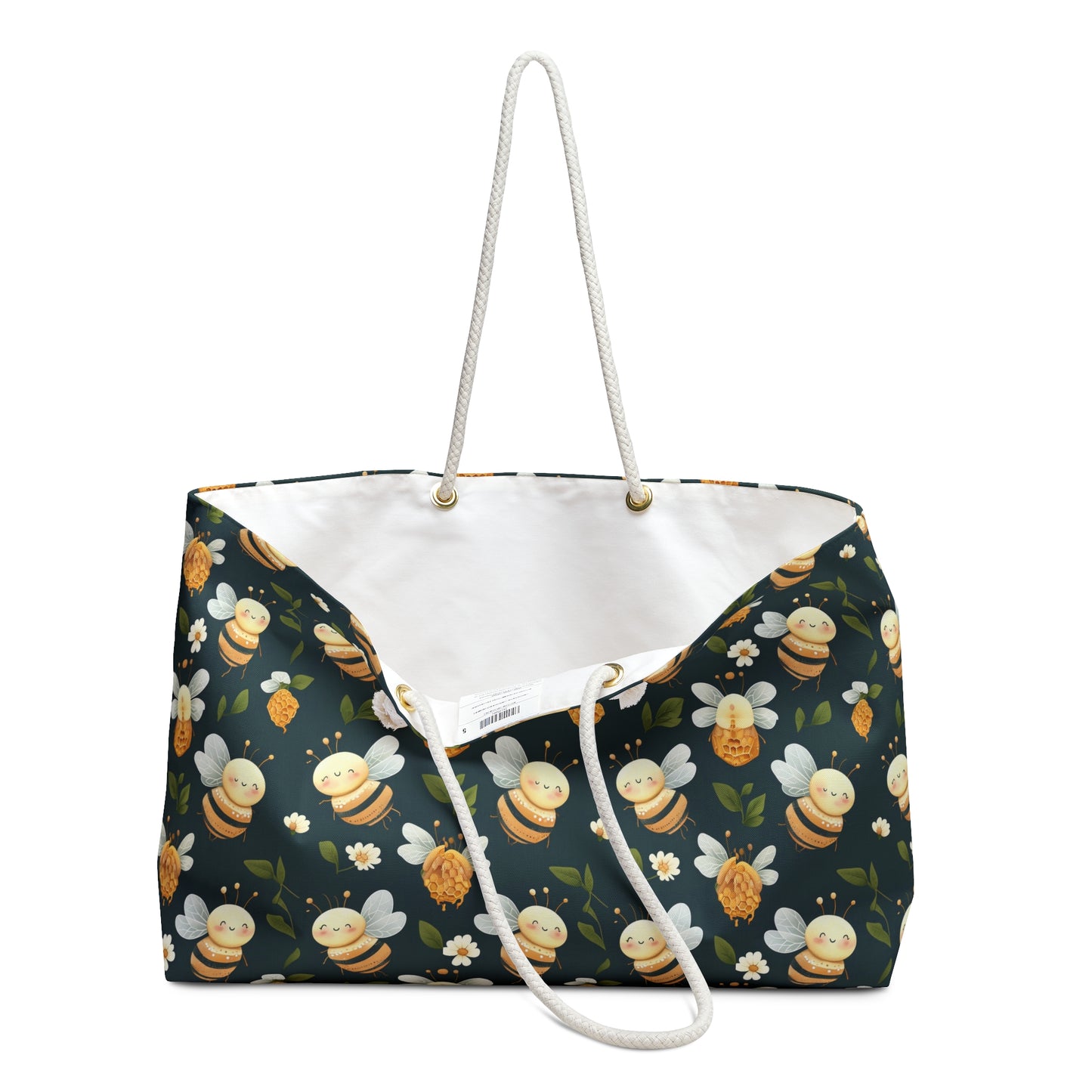 Buzzing Bee Weekender Bag - Perfect for Travel, Beach, Picnic