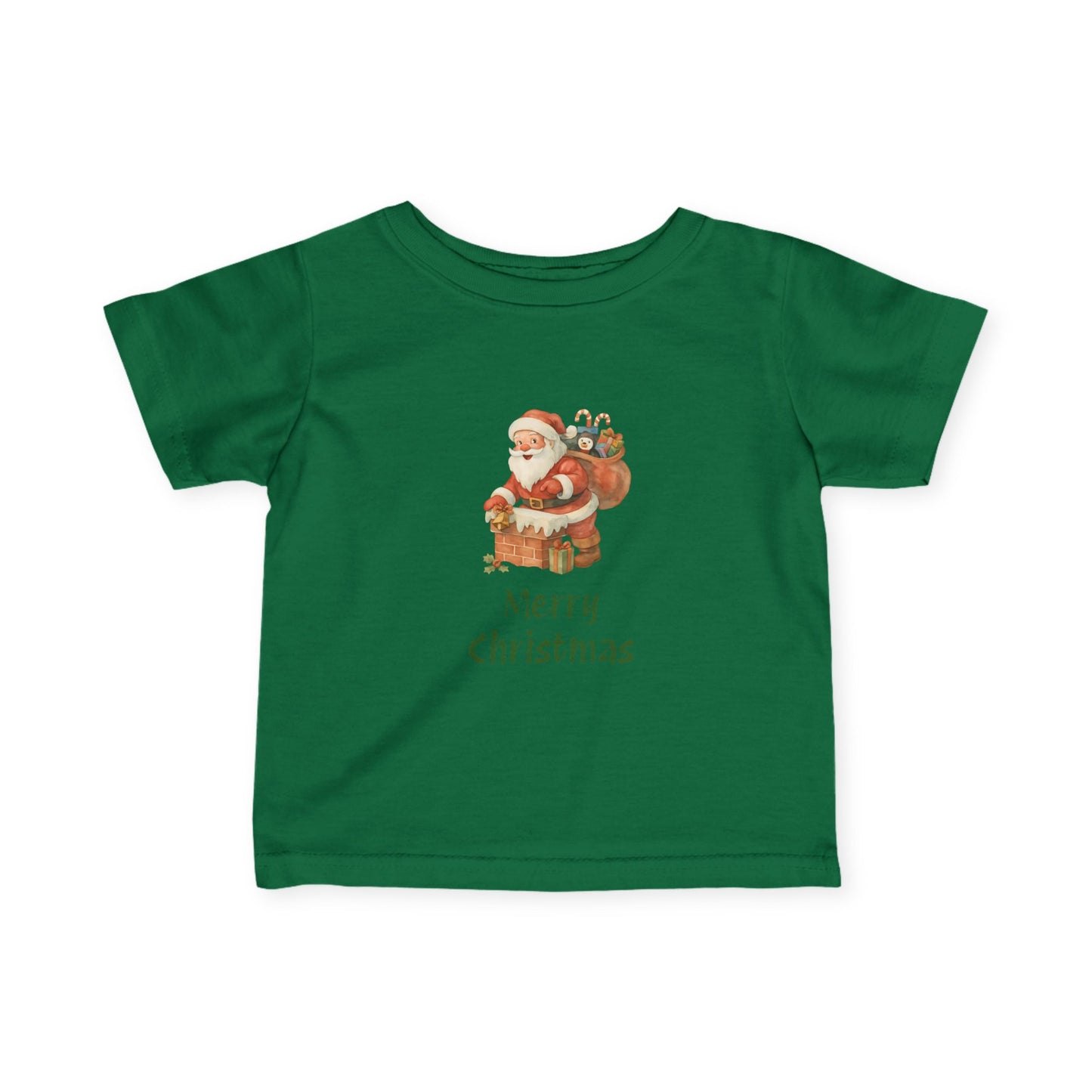 Merry Christmas Infant Tee, Holiday Baby Shirt, Cute Christmas Gift, Toddler Christmas Tee, Santa Infant T-Shirt