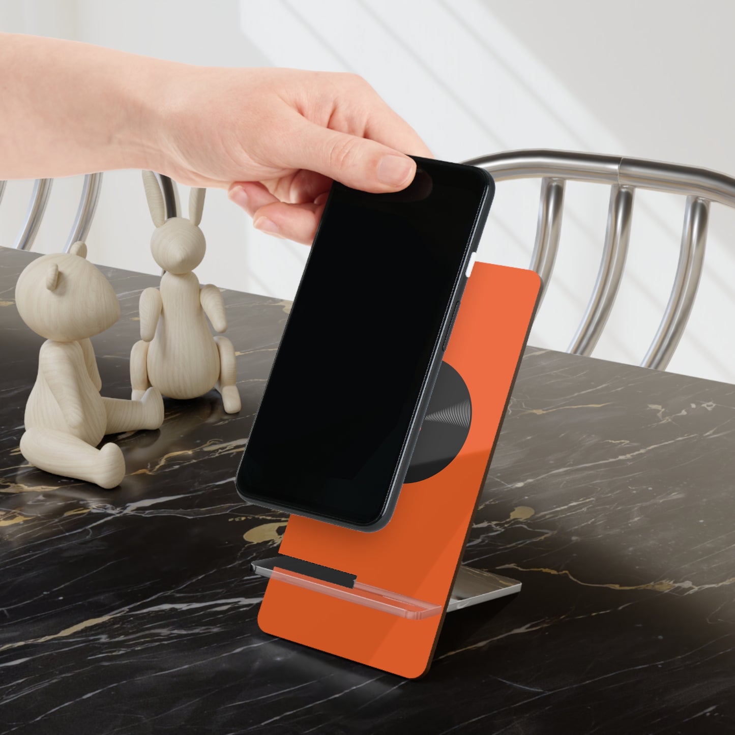 Stylish Smartphone Stand, Mobile Display Holder, Desk Organizer, Phone Dock, Gift for Music Lovers