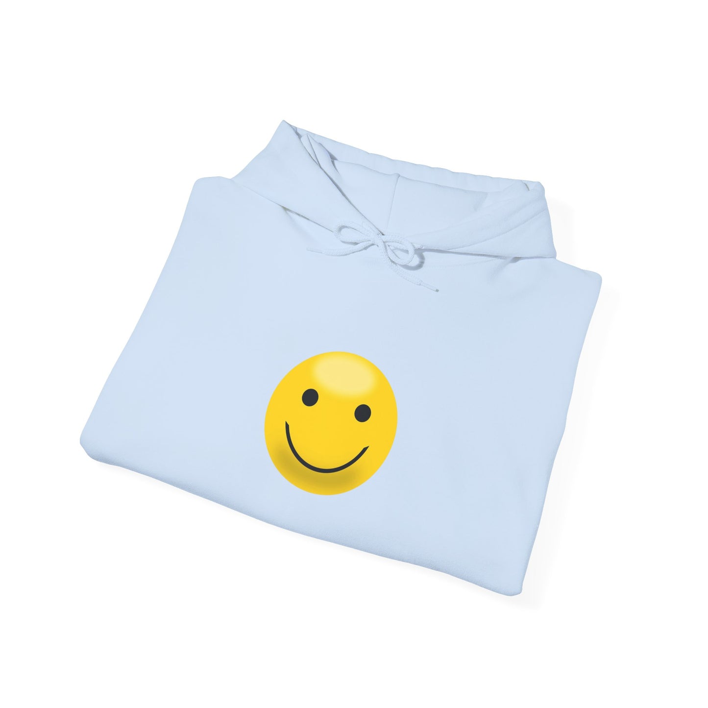 Smiley Face Hooded Sweatshirt, Cozy Unisex Hoodie, Casual Wear, Gift for Friends, Cheerful Apparel, Everyday Comfort Clothing