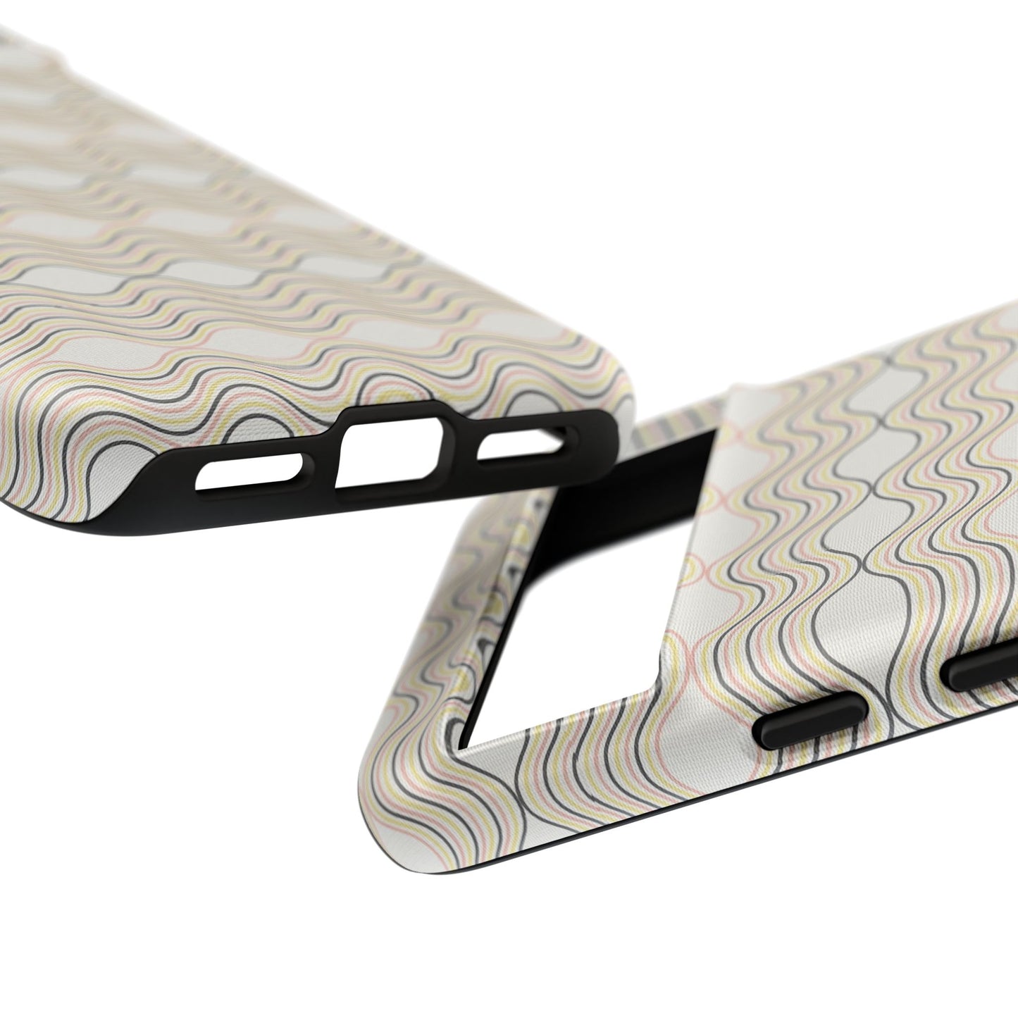 Stylish Phone Case for Tough Protection, Wavy Design, Chic Accessory, Gift for Her, Trendy Tech, Holiday Gift Idea