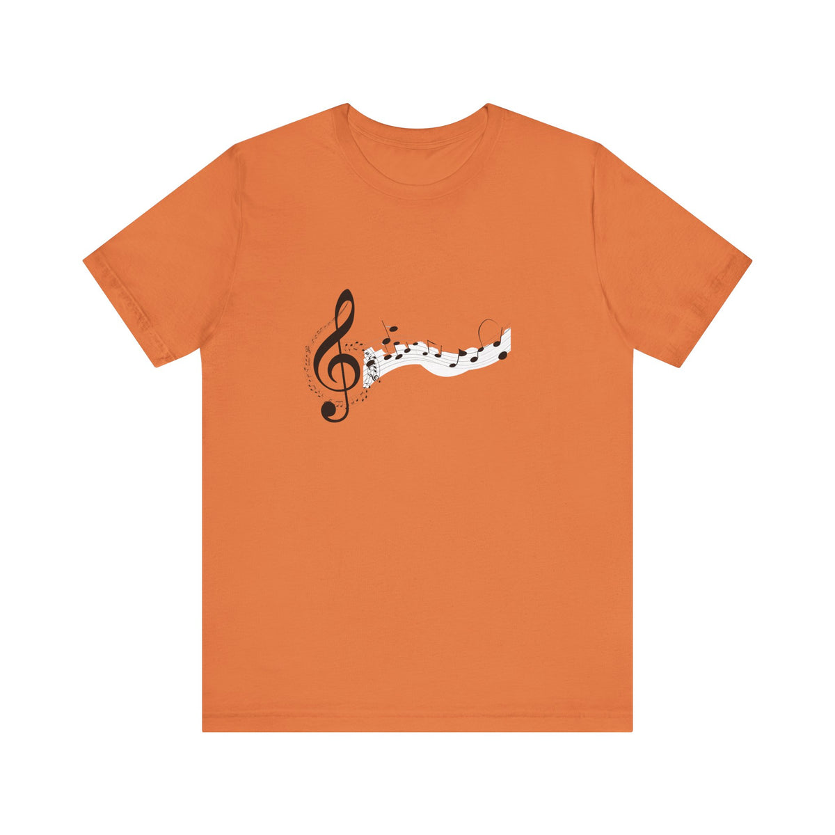 Musical Notes Short Sleeve Tee for Music Lovers