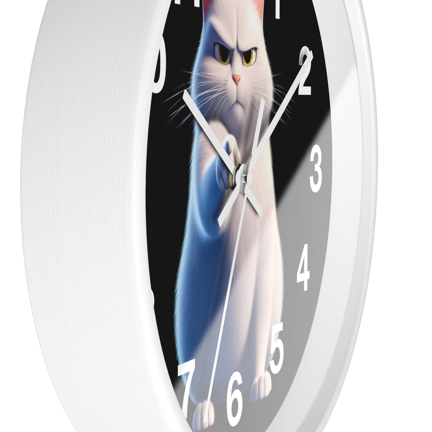 Funny Cat Wall Clock | Pet Decor, Gift for Cat Lovers, Unique Home Decor, Whimsical Clock, Cat-Themed Gift
