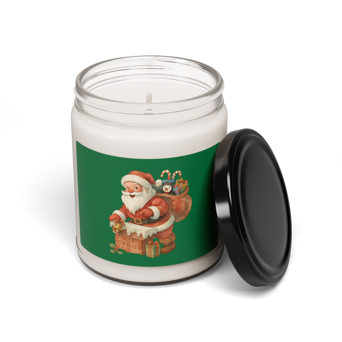 Christmas Santa Scented Candle, Holiday Candle Gift, Cozy Winter Candle, Seasonal Decor, Perfect for Christmas