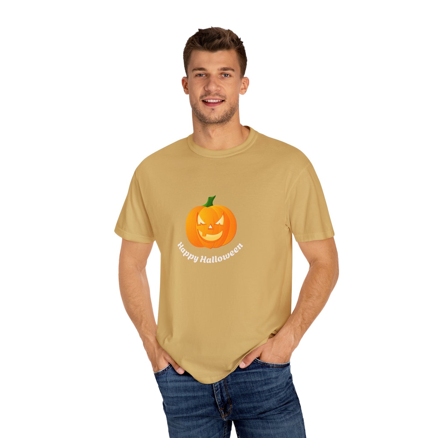 Halloween Pumpkin T-Shirt, Unisex Fall Shirt, Spooky Tee, Autumn Casual Wear, Trick or Treat Costume