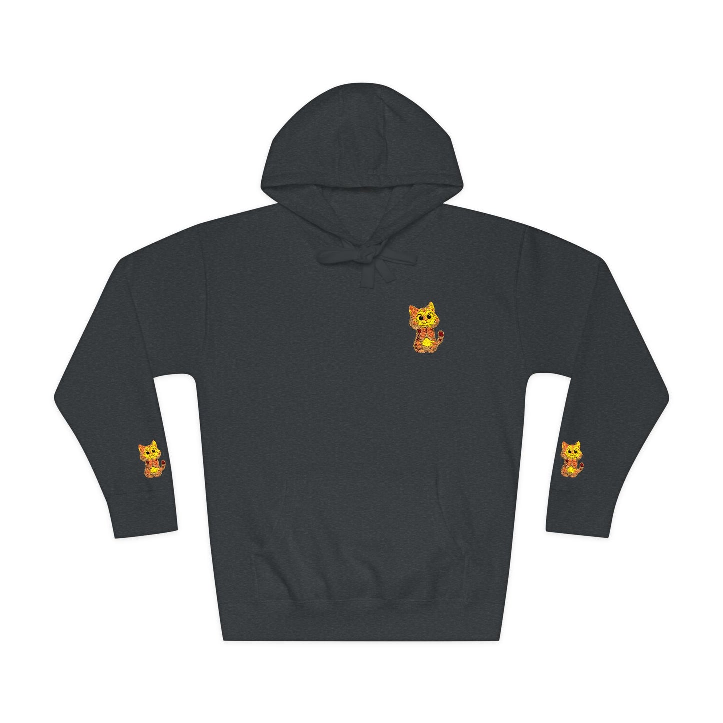 Cozy Fleece Hoodie with Cute Animal Design, Unisex Sweatshirt for Casual Outings, Gifts for Animal Lovers, Perfect for Fall and Winter