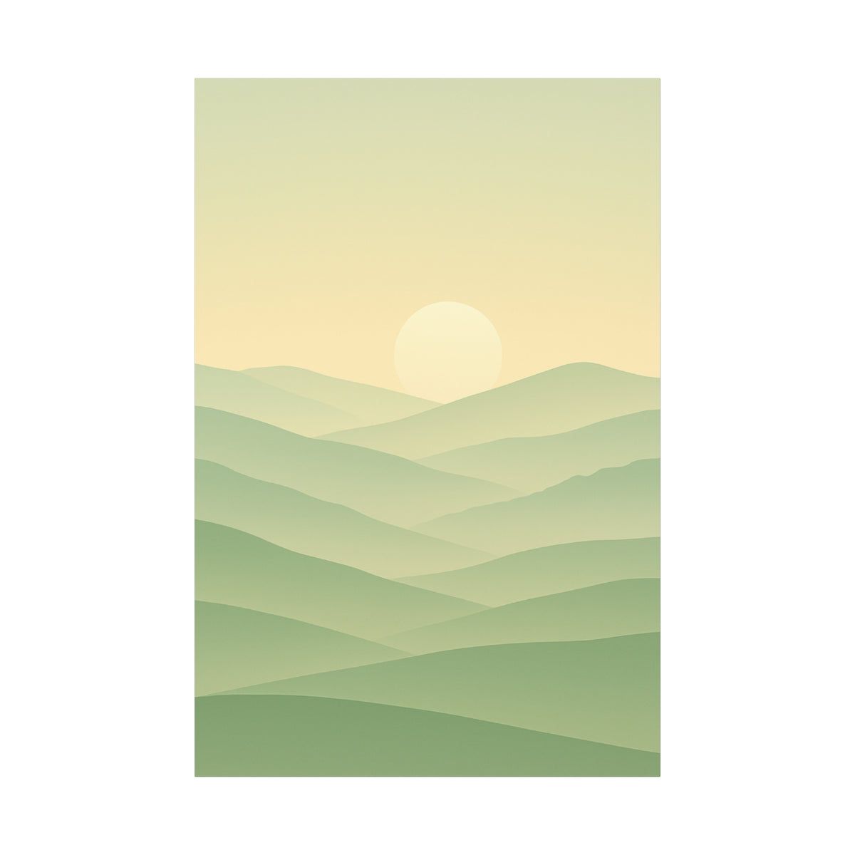 Matte Canvas, Stretched, 1.25" Sunset or Sunrise