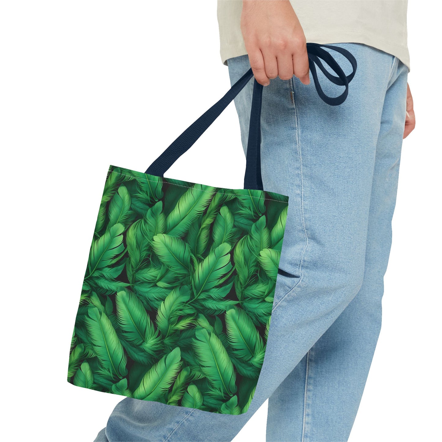Tropical Leaf Tote Bag, Eco-Friendly Shopping Bag, Beach Day Essential, Vacation Accessory, Summer Gift Idea
