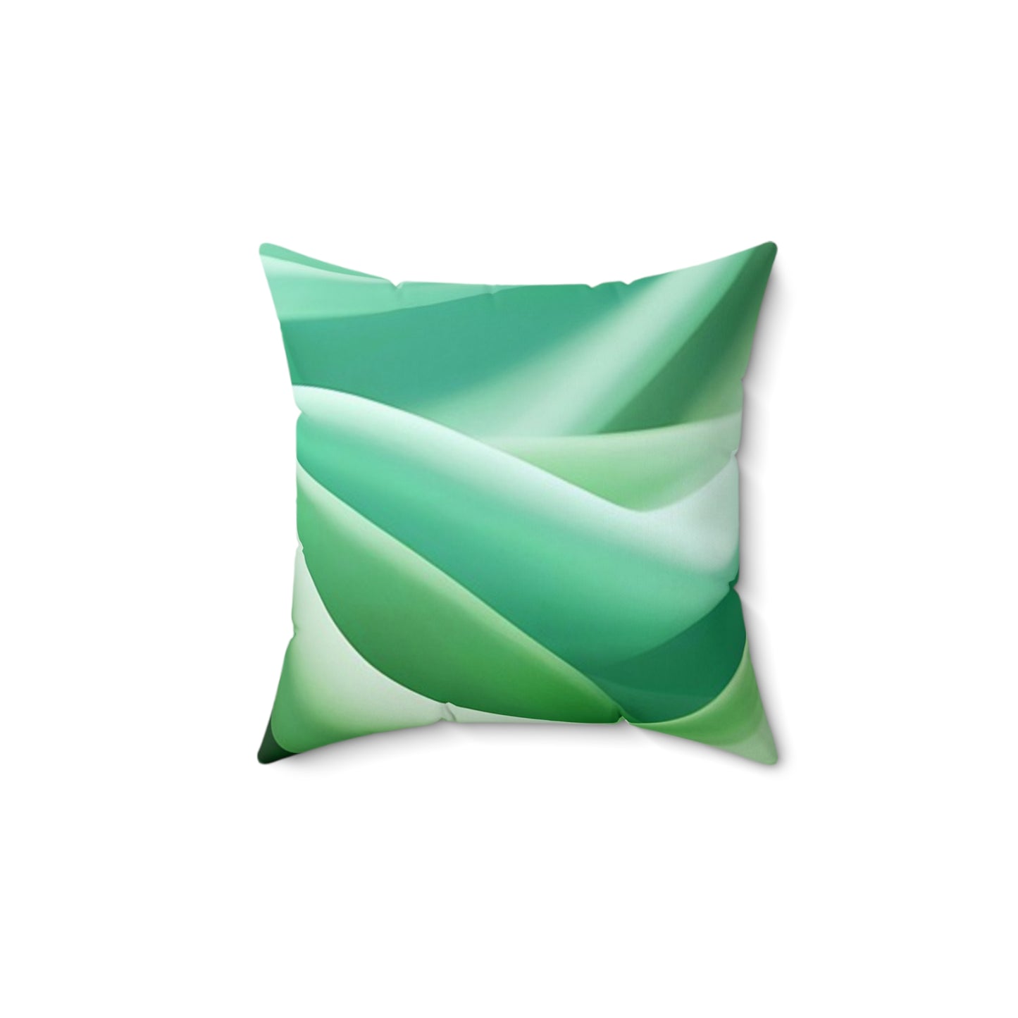 Tranquil Green Wave Pillow, Decorative Throw Pillow, Modern Home Decor, Cozy Cushion, Living Room Accent, Comfort Gift