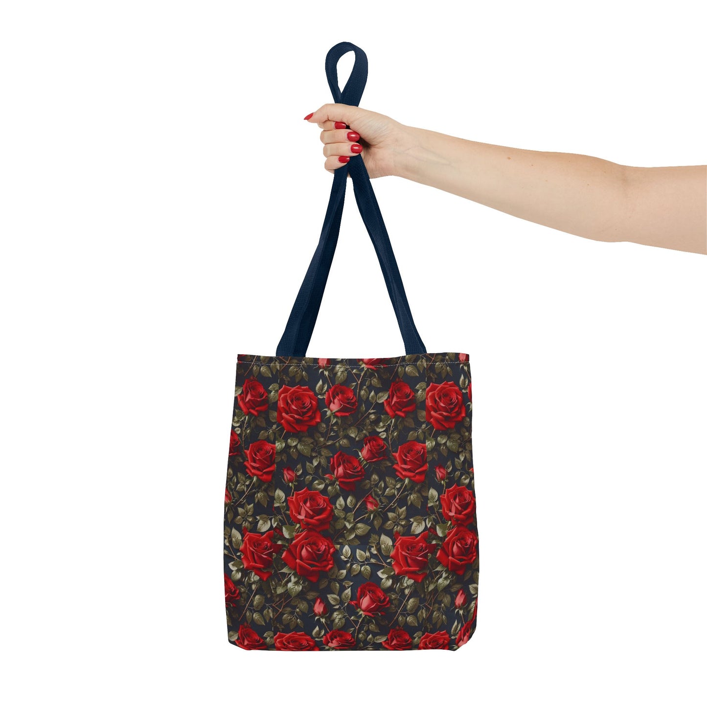 Elegant Floral Tote Bag, Stylish Rose Print, Gift for Her, Eco-Friendly Shopping Bag, Perfect for Spring, Everyday Use, Casual Chic