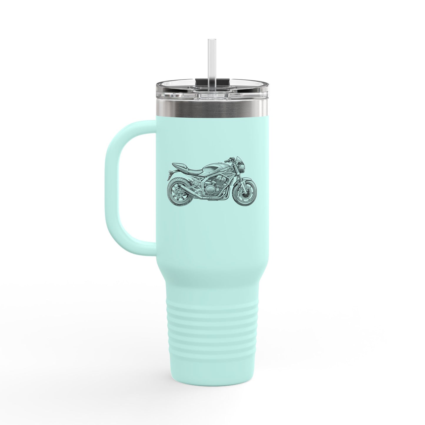 Motorcycle Insulated Travel Mug, 40oz - Perfect Gift for Bikers, Outdoor Adventures, Road Trips, and Daily Commutes