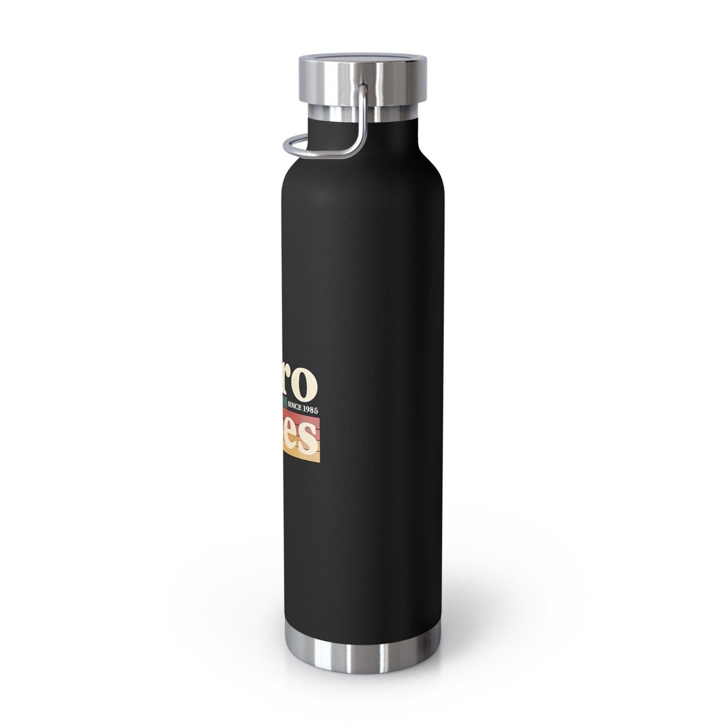Retro Vibes Insulated Water Bottle, 22oz - Trendy Travel Flask, Stylish Hydration Gift for Fitness Lovers, Eco-Friendly Beverage Container