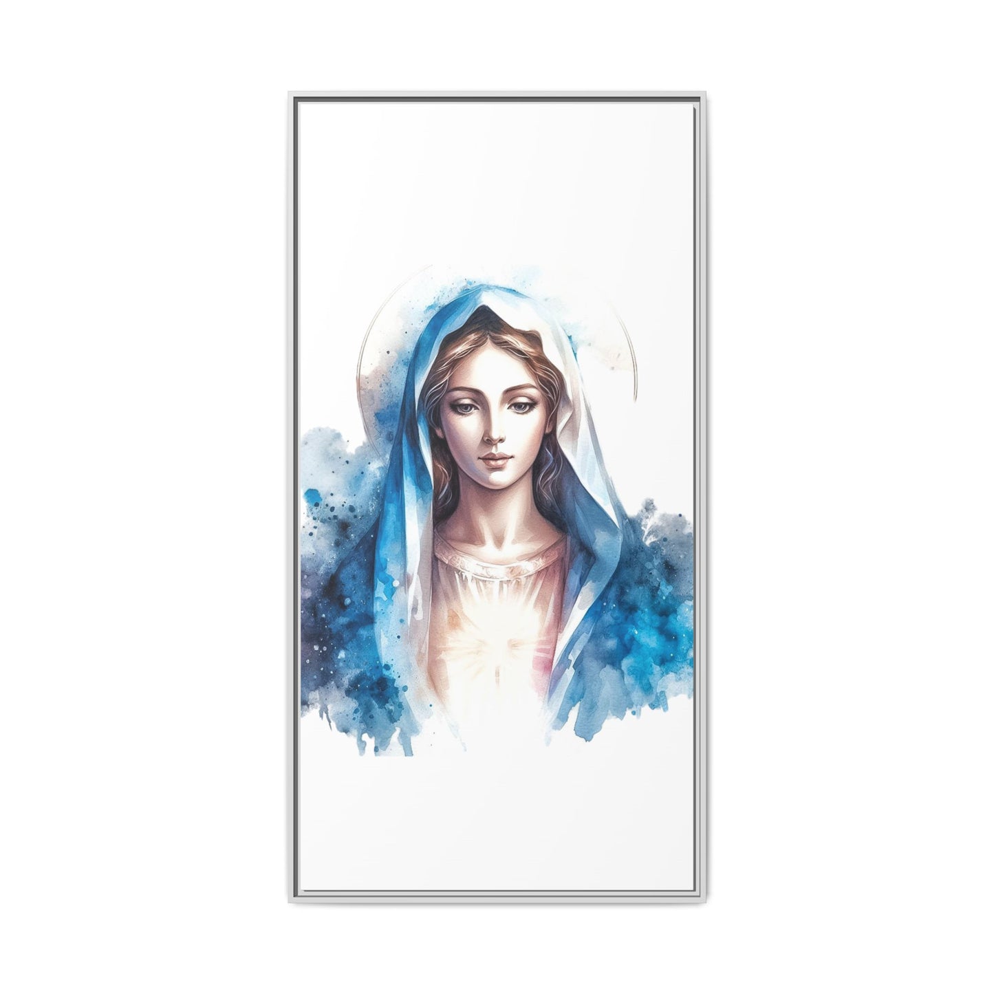 Framed Canvas Art Print, Spiritual Decor, Religious Artwork, Wall Decor, Gift for Faith, Elegant Home Decoration