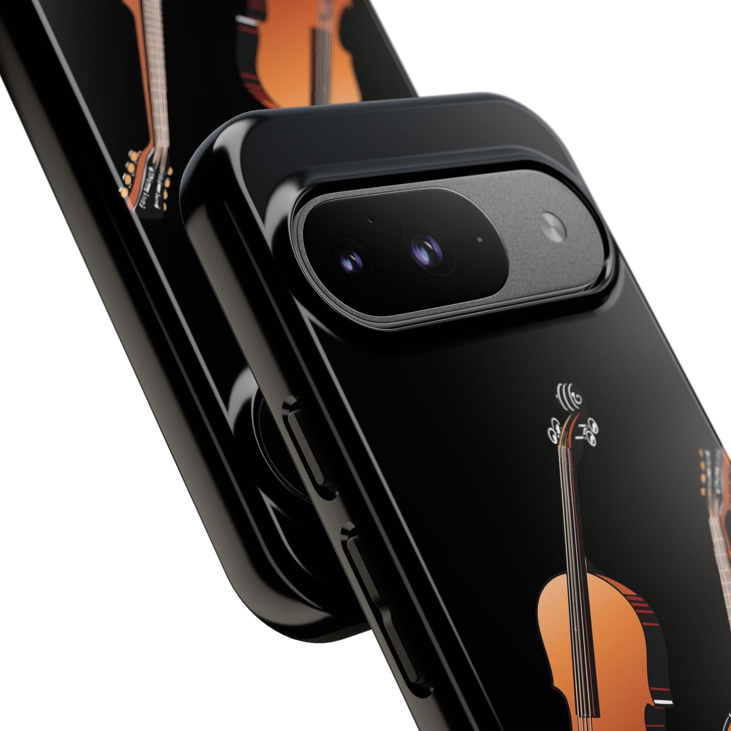 Musical Instrument Phone Case - Violin & Banjo Design, Music Lover Gift, Unique Phone Cover, Holiday Gift, Durable Tough Cases