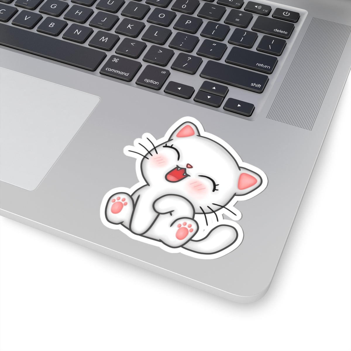 Cute Cat Kiss-Cut Stickers, Adorable Cat Stickers for Laptops, Scrapbooking, Gifts for Cat Lovers, Playful Decor