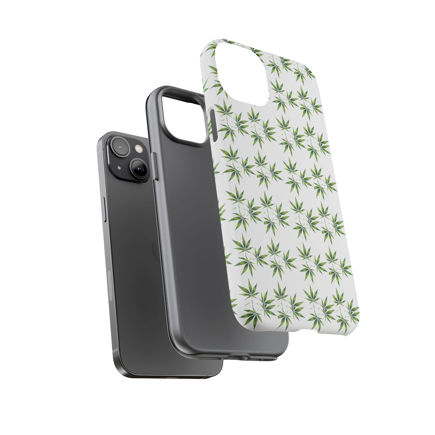 Stylish Phone Case with Cannabis Leaf Design, Durable Phone Cover, Gift for Stoner Friends, Unique Phone Accessory, Nature-Inspired Design