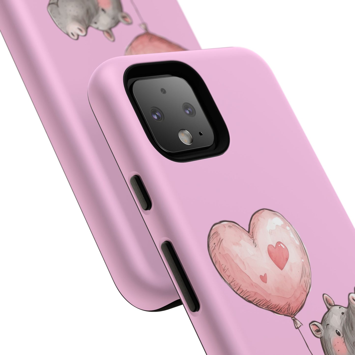 Cute Hippo Phone Case | Good Vibes, Gift for Friends, Cute Phone Accessories, Animal Lover Gift, Happy Phone Cover