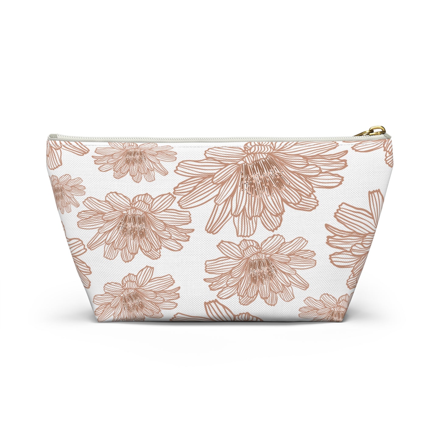 Floral Accessory Pouch - Chic Makeup Bag, Travel Organizer, Gift for Her, Floral Print Pouch, Flower Design Zipper Bag