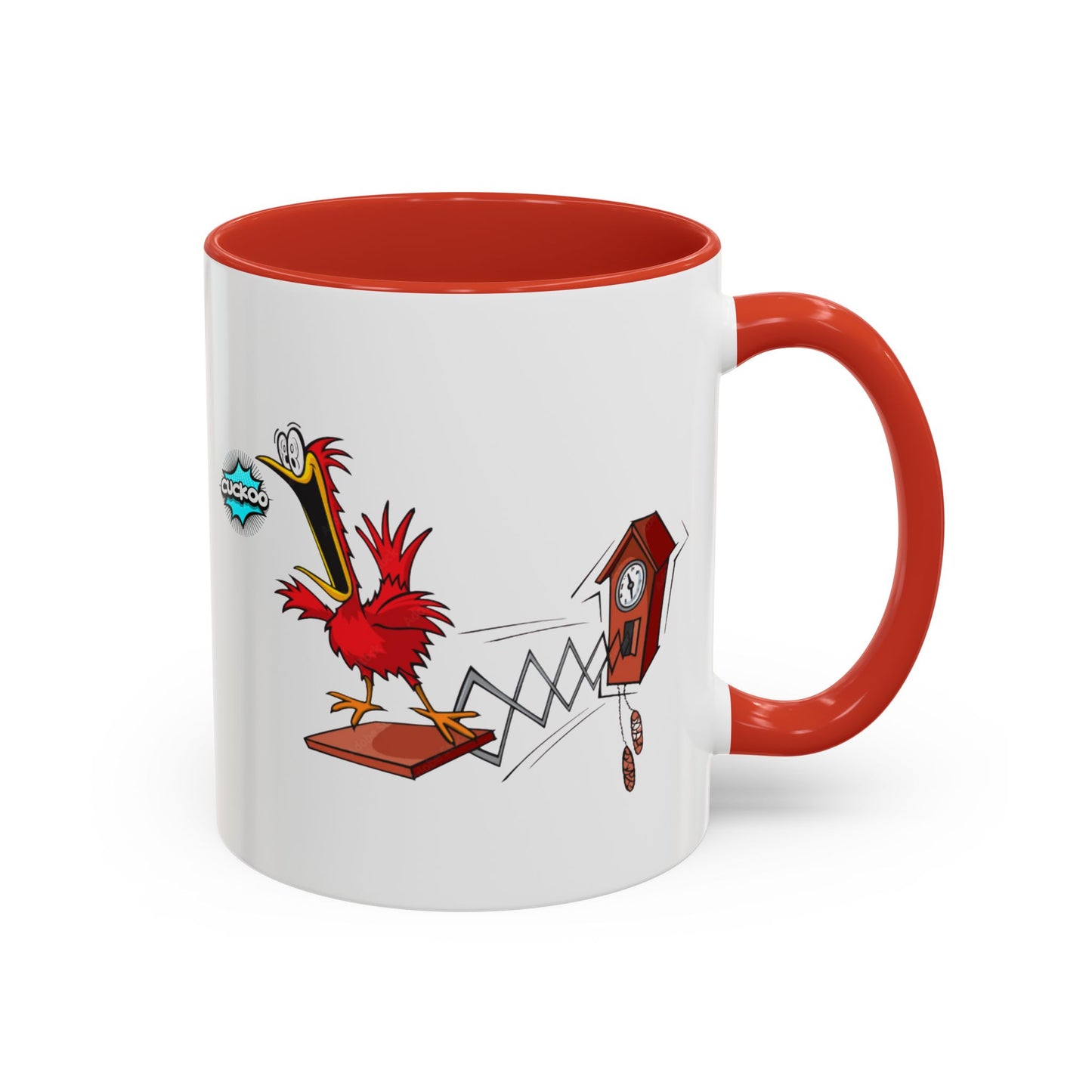 Whimsical Cuckoo Coffee Mug, Fun Gift for Bird Lovers