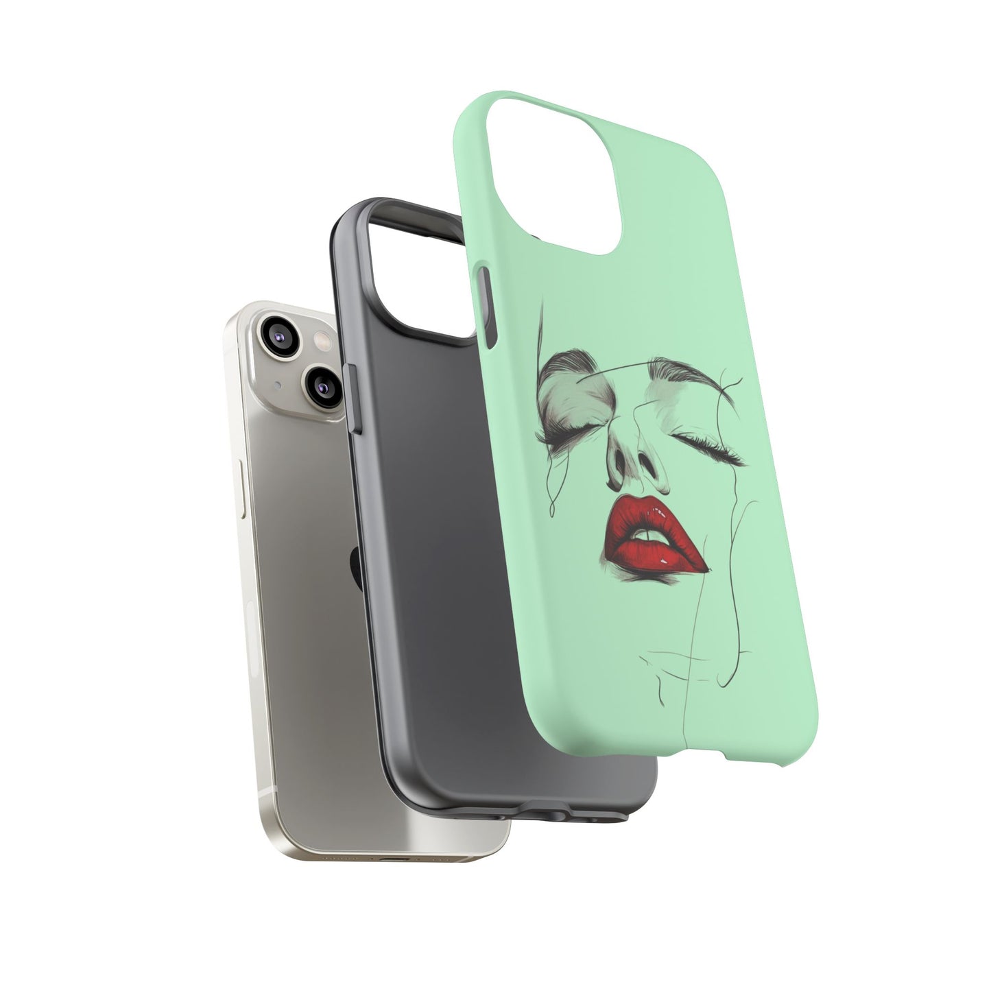 Stylish Phone Case, Artistic Phone Cover, Trendy Tech Accessory, Unique Cell Phone Protector, Gift for Her, Modern Aesthetic