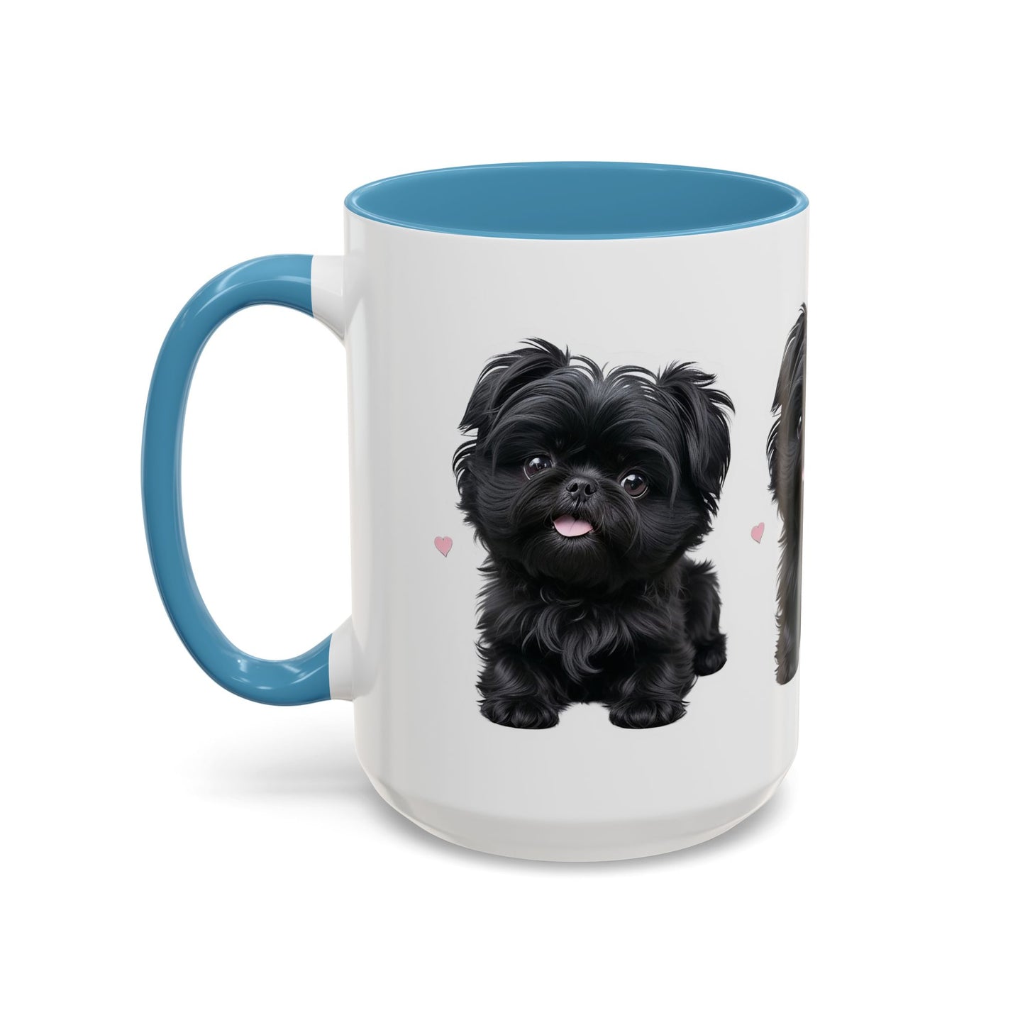 Cute Pug Accent Coffee Mug, Pet Lover Gift, Coffee Cup, Dog Mom Mug, Black Dog Ceramic Mug