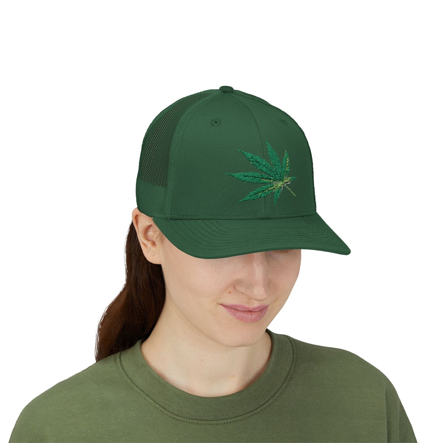 Cannabis Leaf Snapback Trucker Cap | Stylish Hat for Weed Enthusiasts | Perfect for Festivals, Parties, Gifts, and Outdoor Adventures