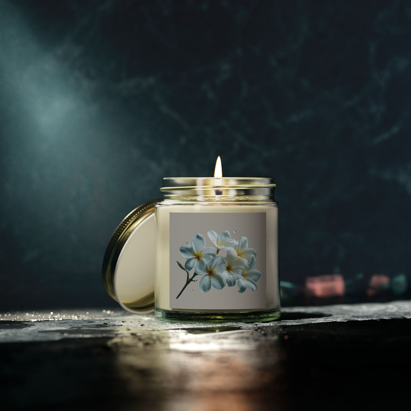 Floral Scented Candles - Coconut Apricot Wax size 4oz and 9oz