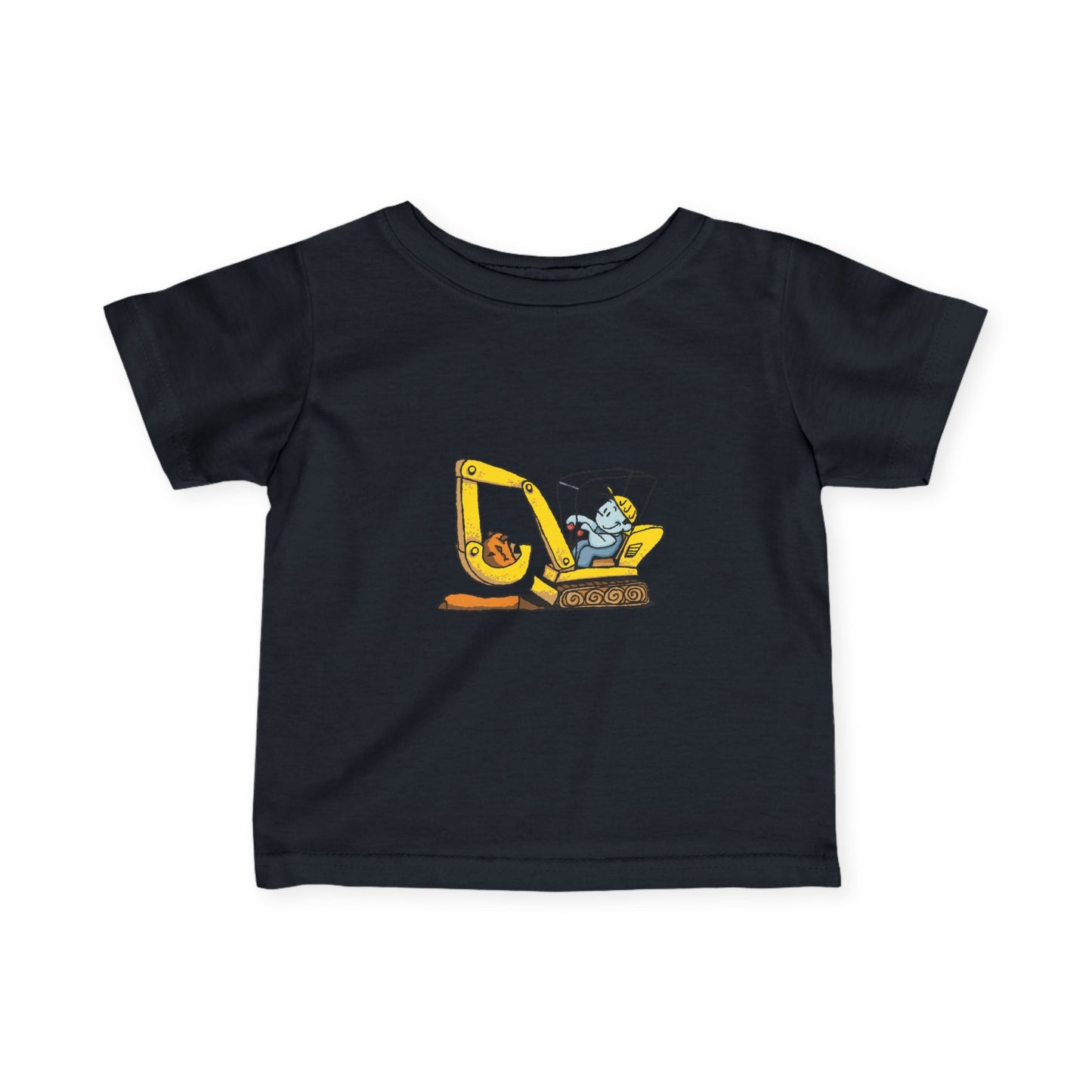 Cute Construction Theme Infant Tee, Baby T-Shirt, Toddler Clothing, Birthday Gift, Playful Outfit, Unique Baby Wear