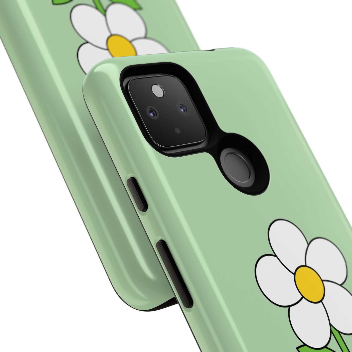 Floral Phone Case - Tough Cases for Nature Lovers, Cute Green Flower Design, iPhone Cover, Gift for Her, Spring Accessories