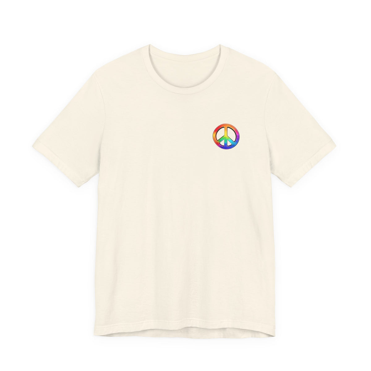 Peace Sign Tie-Dye Tee — Rainbow Hippie Peace Symbol T-Shirt