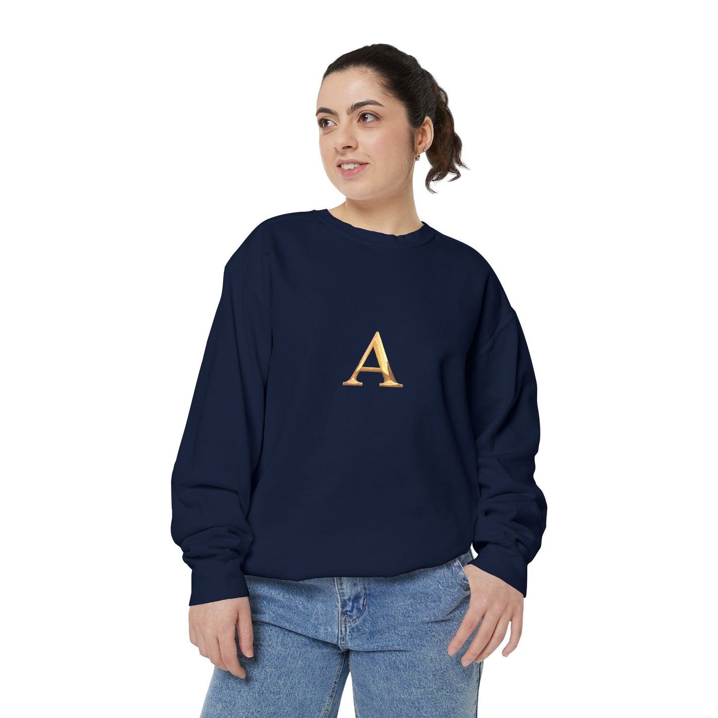 Stylish Monogrammed Sweatshirt, Personalized Gift, Cozy Layering, Casual Wear, Birthday, Holiday Present