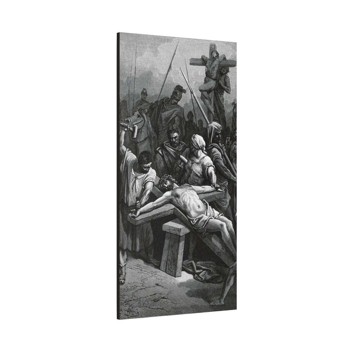 Crucifixion Art Matte Canvas Print – Stretched Religious Wall Decor