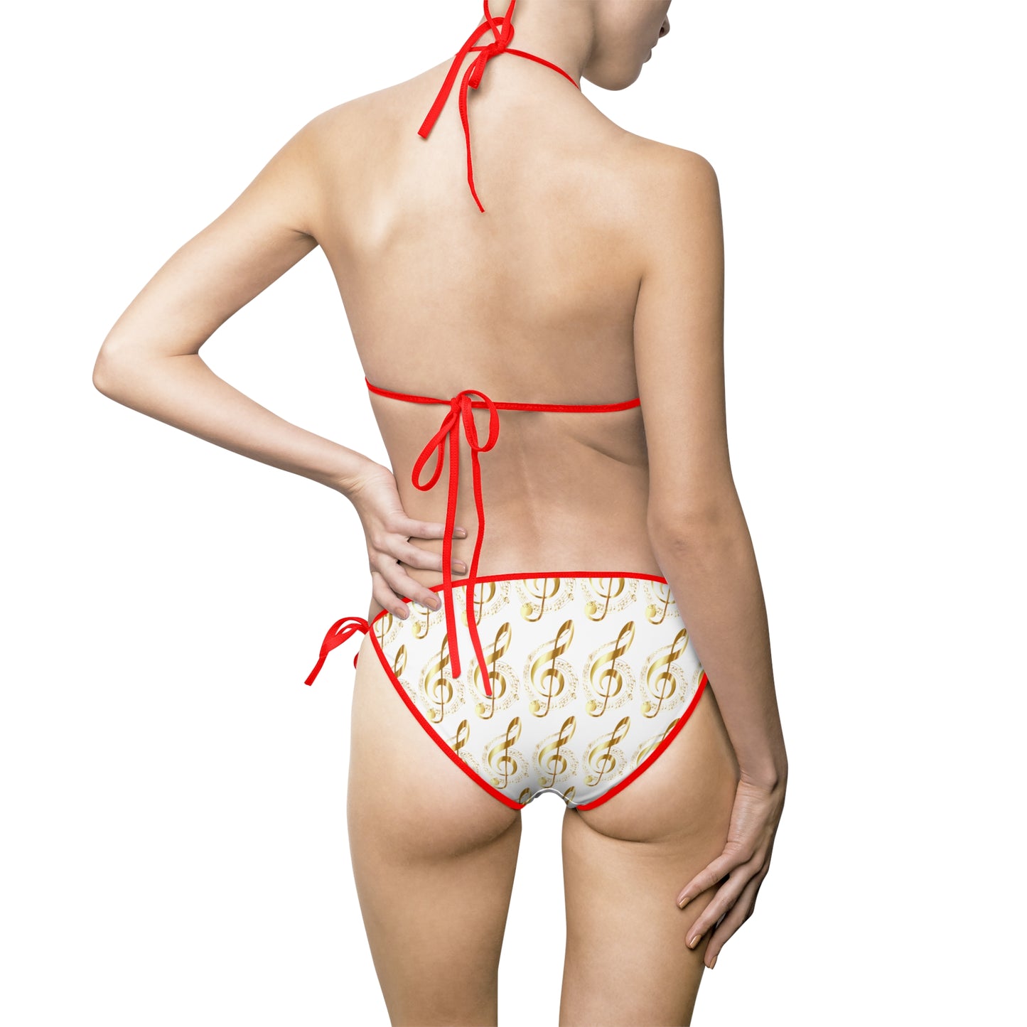 Musical Notes Bikini, Perfect Summer Swimwear, Beach Party Essential, Gift for Music Lovers, Poolside Fun
