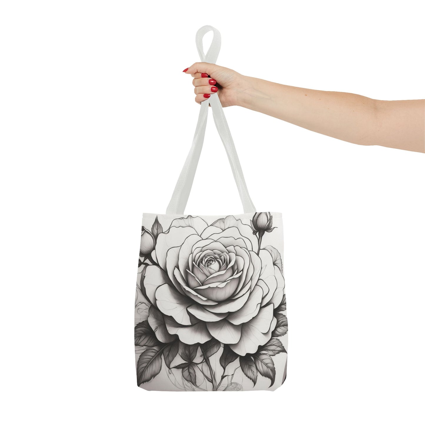 Elegant Floral Tote Bag, Garden Lover Gift, Shopping Bag, Art Print Tote, Mother's Day Gift, Eco-Friendly Canvas Bag