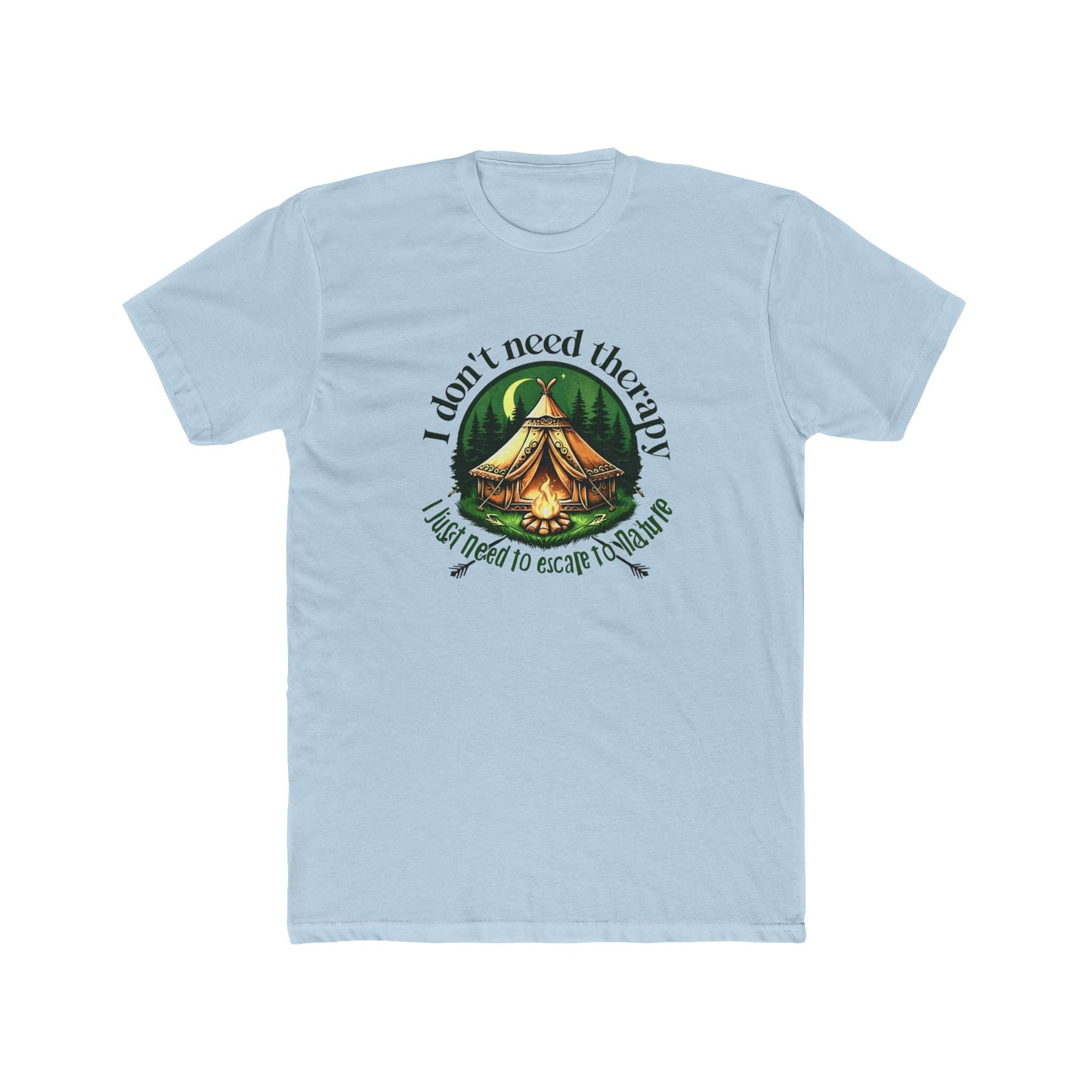 Escape to Nature Tee - Unisex Cotton Crew, Adventure Shirt, Camping Apparel, Nature Lover Gift, Therapy Escape Tee, Outdoor Fun