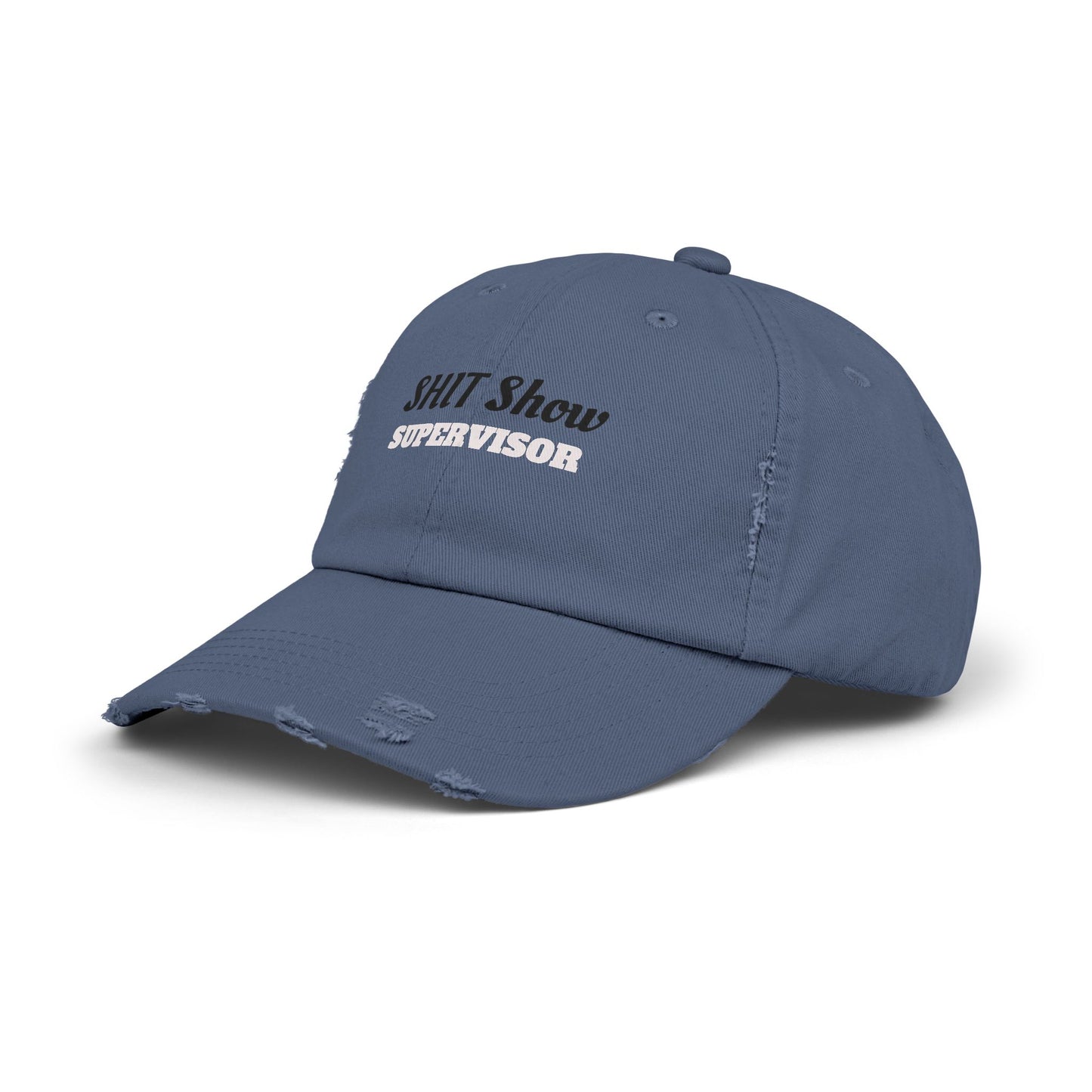 Unisex Distressed Cap, Fun Gift for Supervisors, Casual Hat, Distressed Dad Hat, Funny Cap for Events, Party Accessory, Everyday Wear