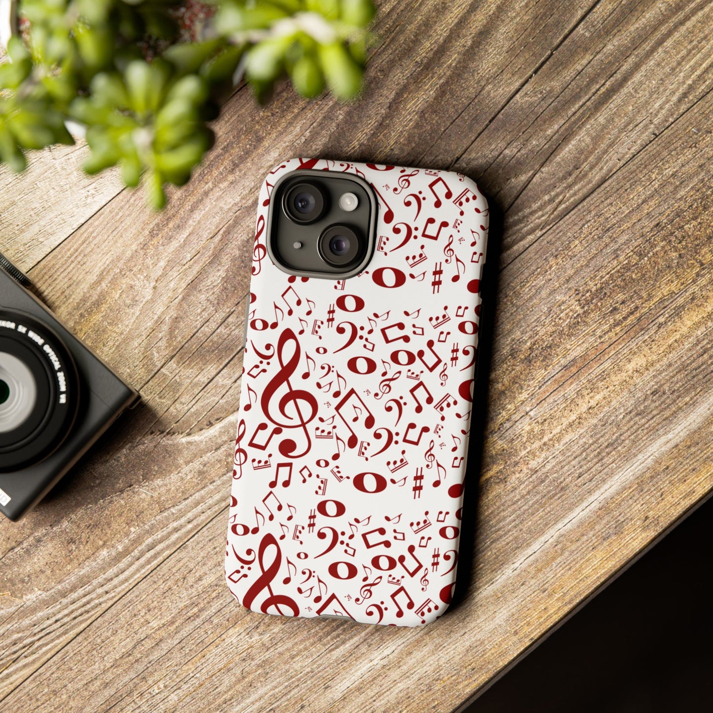 Musical Note Phone Case, Tough iPhone Cover, Gift for Musicians, Customizable, Music Lover's Accessory, Durable Phone Protection