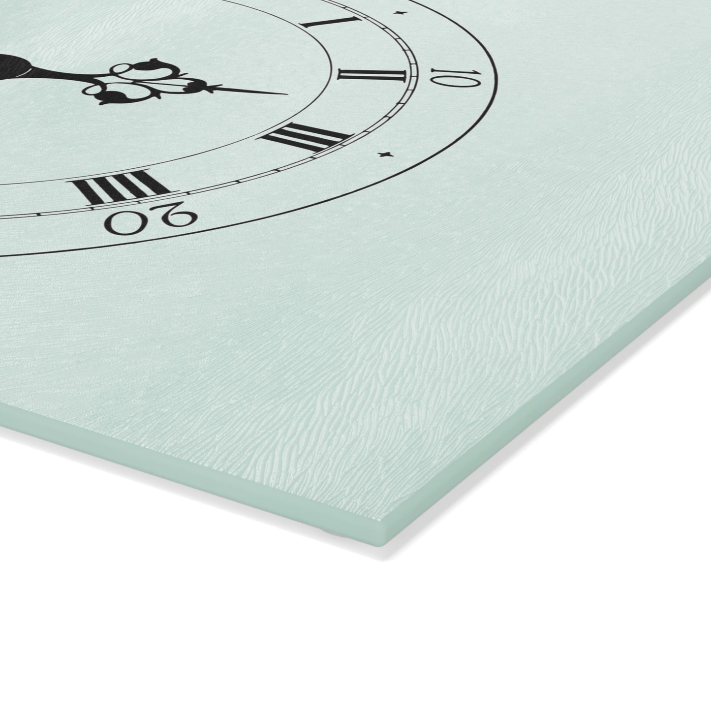 Elegant Clock Design Glass Cutting Board Unique Kitchen Decor, Gift for Home Chefs, Wedding Registry,