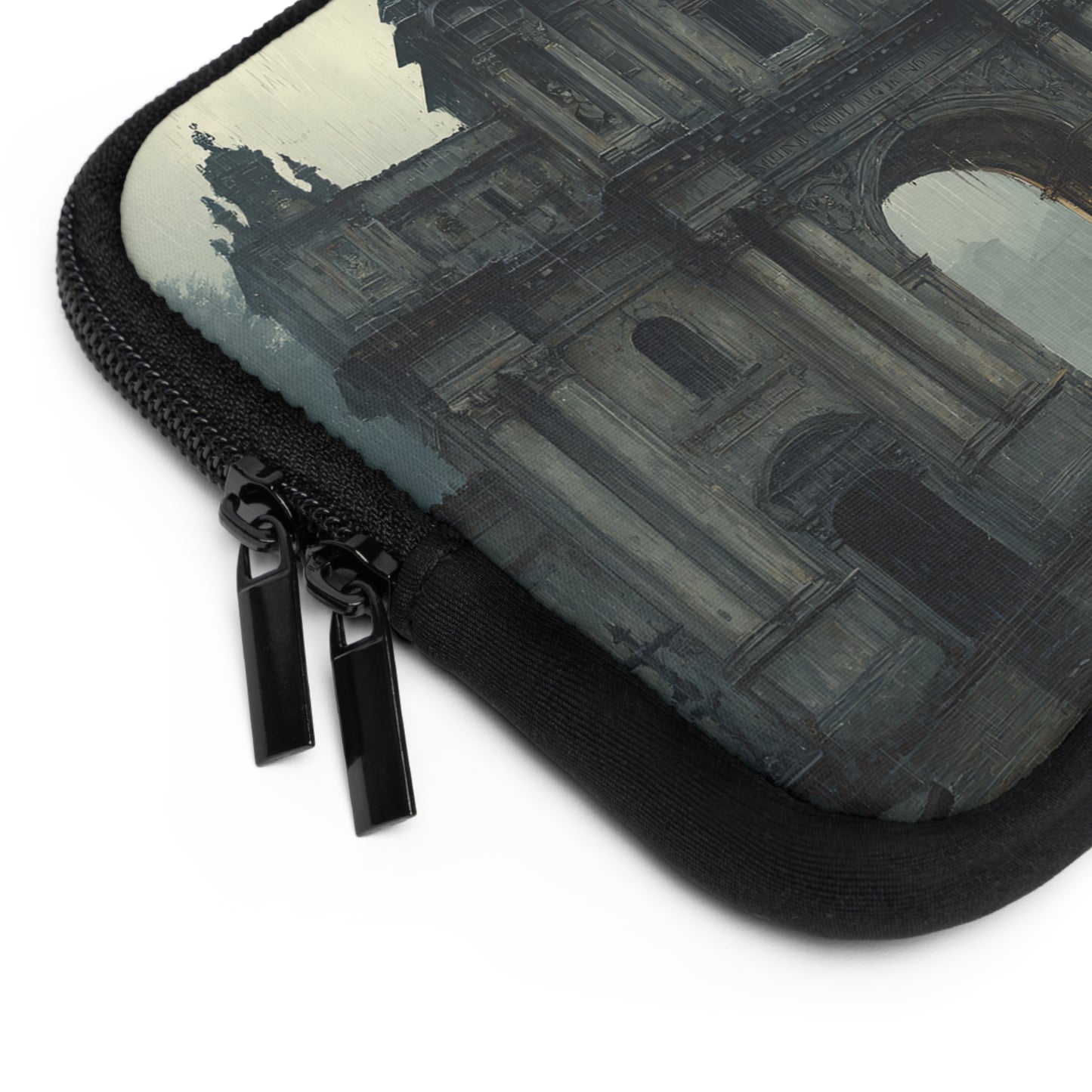 Elegant Vintage Laptop Sleeve with Architectural Design, Computer Case, Tech Accessory, Gift for Students, Stylish Electronics Protection
