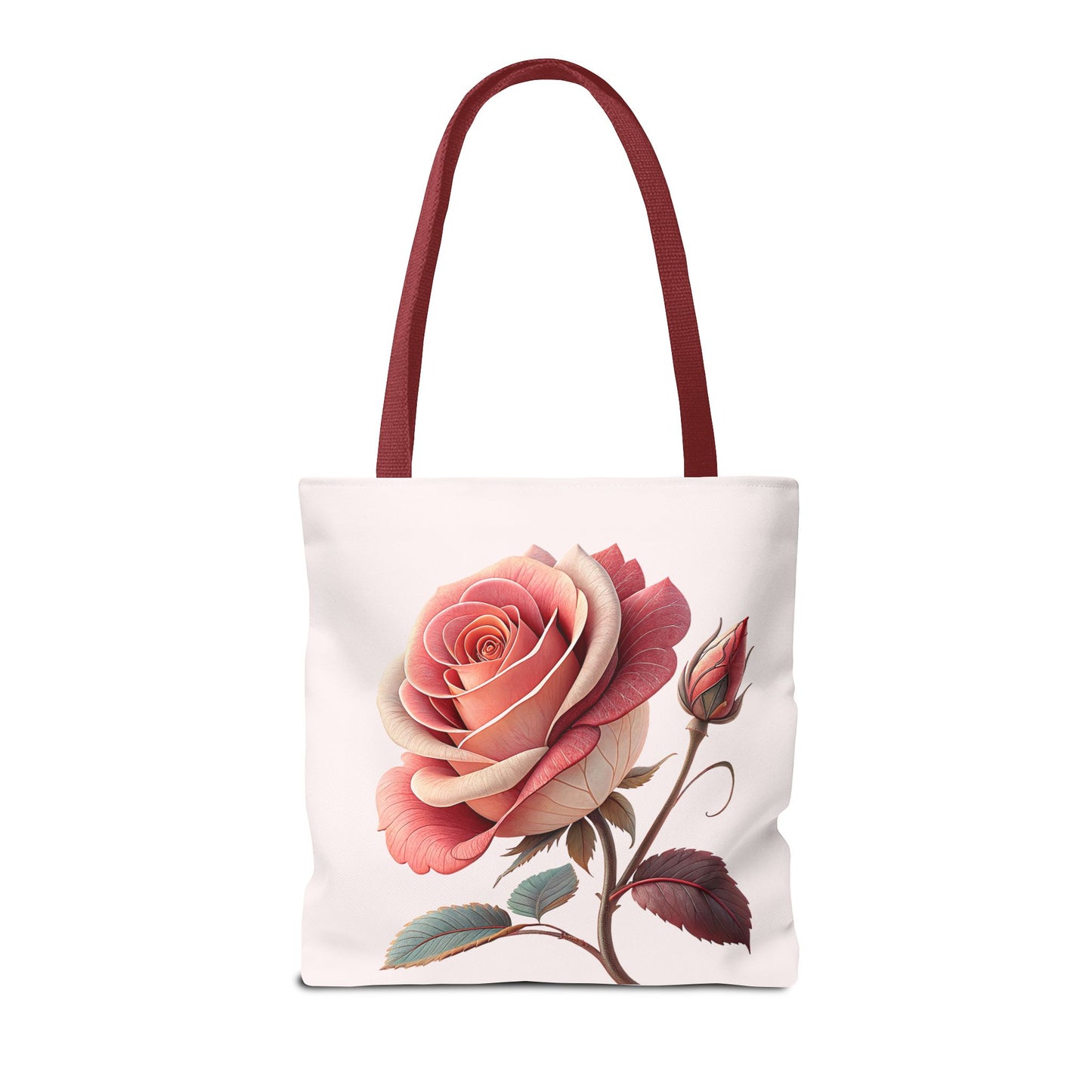 Romantic Floral Tote Bag, Rose Design, Chic Bag, Stylish Carryall, Perfect Gift for Her, Everyday Use, Eco-Friendly