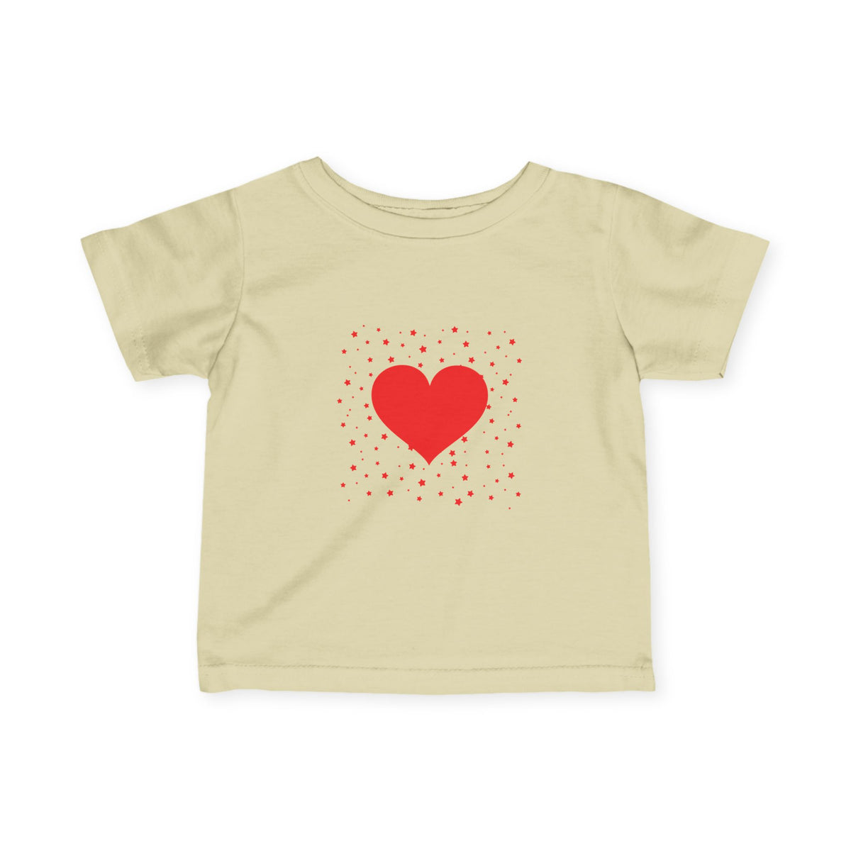 Infant Tee – Red Heart Confetti Baby Shirt